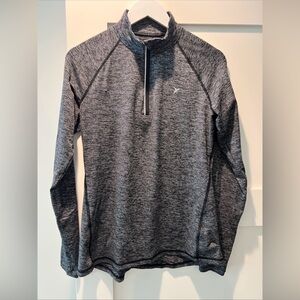 Old Navy Women’s Active Go Dry Quarter Zip Track Jacket Black White M